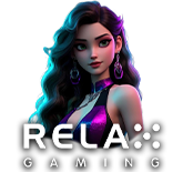 Relax Gaming slots logo for engaging and rewarding slot games